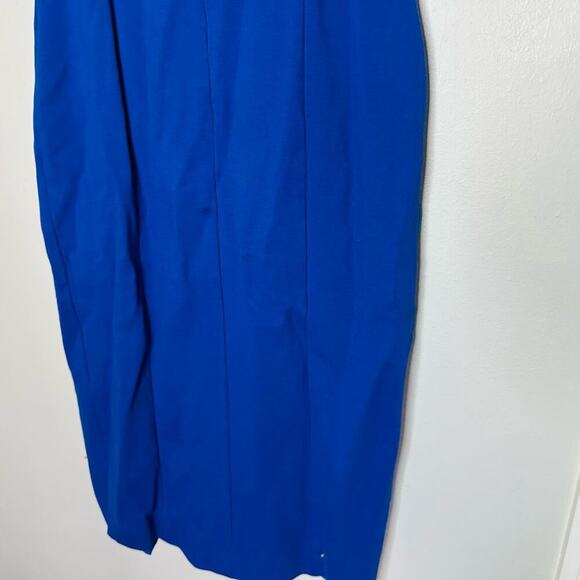 ELLIATT Women's Blue Olivia Cobalt Sheath Front Slit Midi Dress Size Large - Picture 10 of 14